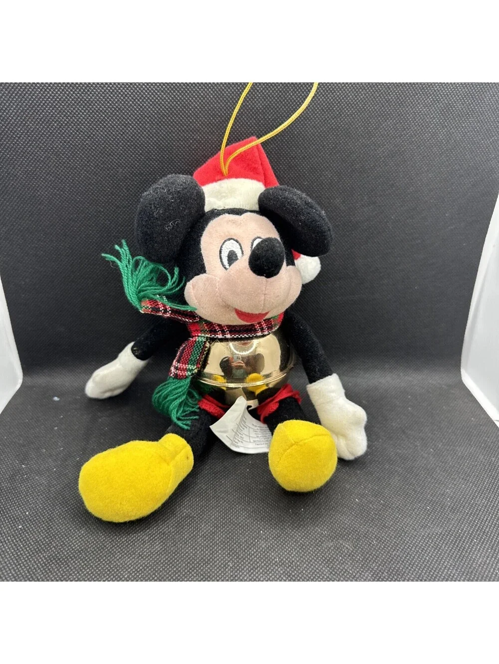 Disney's An Enchanted Christmas Mickey Mouse Bell Plush Ornament